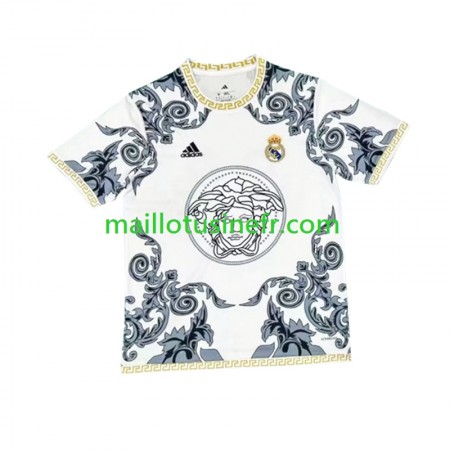 Maillot de Foot Real Madrid Versace Edition Domicile 2024-25 Blanc